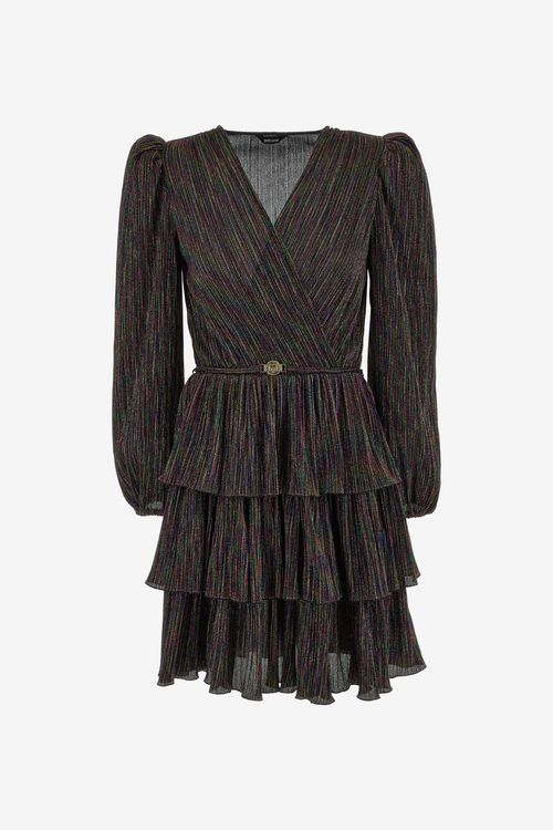 Midi Dress With Flounces