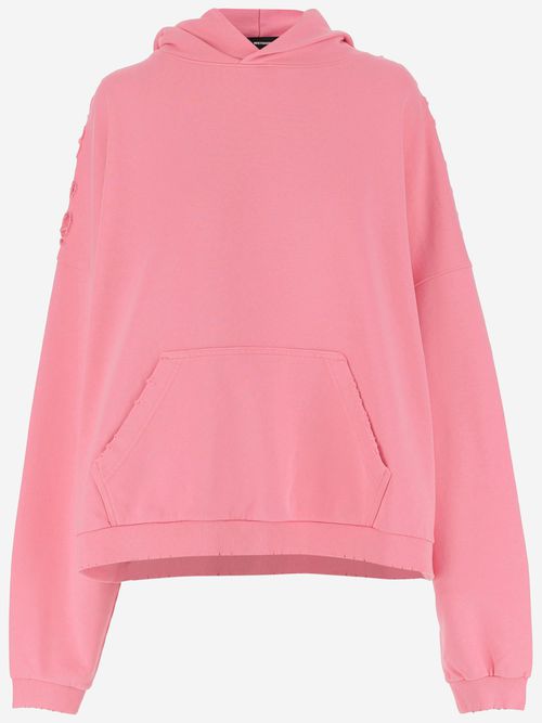 Cotton Sweatshirt With Back Print