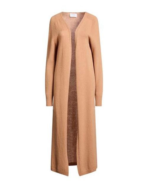 Collezione N_01 Woman Cardigan Sand Size S Merino Wool, Cashmere