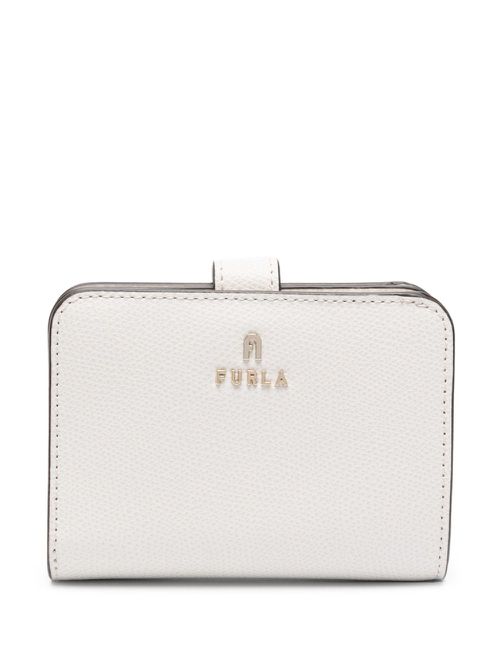 Camelia bi-fold leather wallet - Neutrals