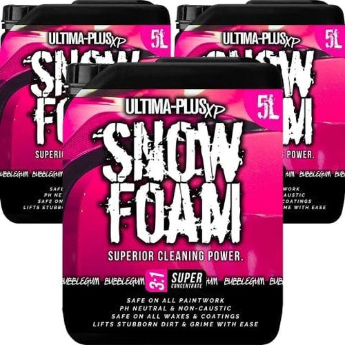Ultima Plus XP Ultima-Plus XP Snow Foam Car Shampoo pH Neutral Wash - Super Thick Foam Pre-Wash - Bubblegum Fragrance