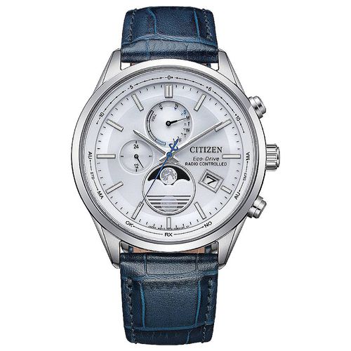 Eco-Drive Radio-Controlled Moon Phase White Dial Mens Watch BY1030-09A