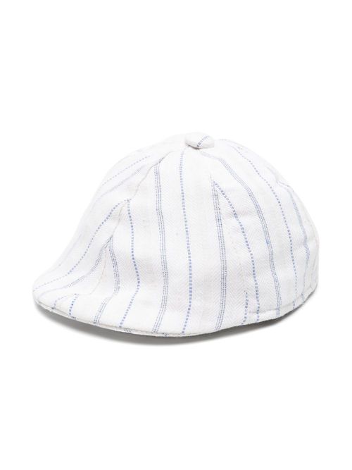 Peaked striped beret - Neutrals