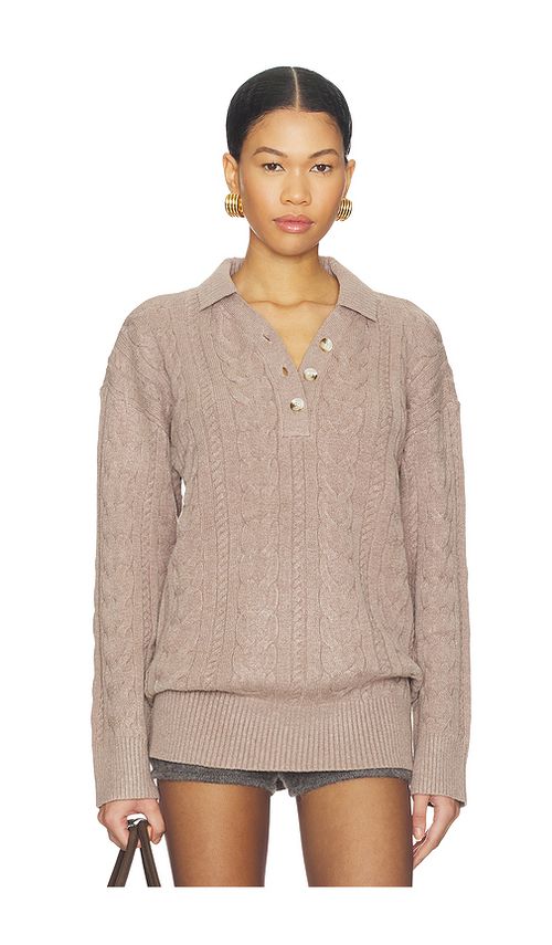 ALL THE WAYS STRICK HEATHER in Taupe. Größe L. Also in M, S, XL