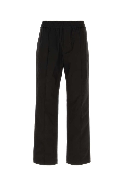 Stretch Cotton Trousers — Black