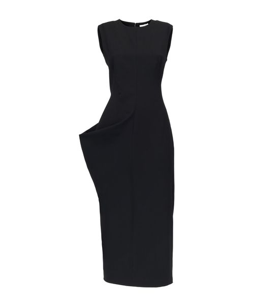 asymmetric pencil dress Keva Draped Pencil Dress - Deep Teal Asymmetric Shoulder 3XL