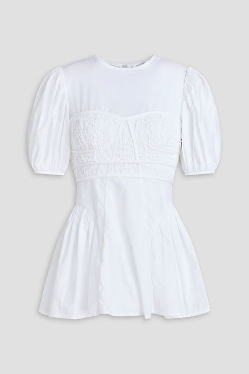 Conner cotton-poplin top - White - UK 4