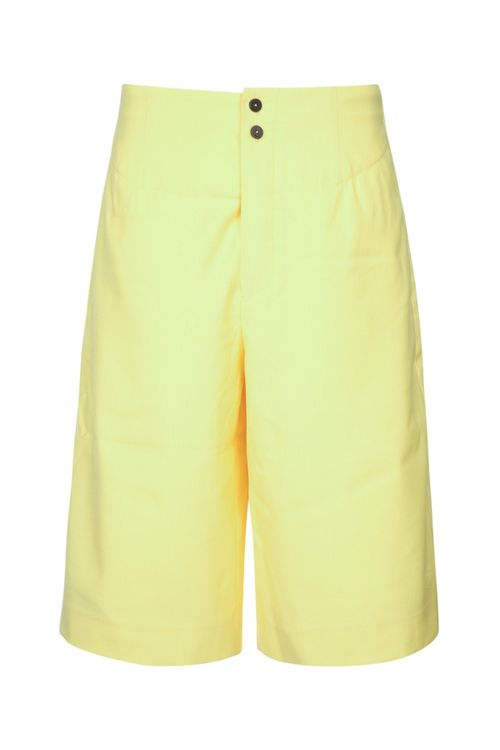 Short Bermuda Shorts — Yellow