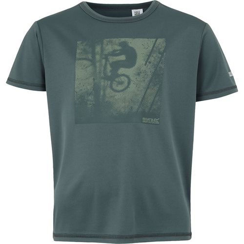 Regatta Kids Unisex Childrens/Kids Alvarado IX Bicycle T-Shirt Stormy Weather - Grey - 3-4Y
