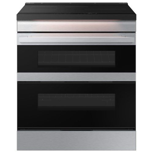 Bespoke 6.3 Cu. Ft. Slide-In Electric Induction Convection Range with Flex Duo - Stainless Steel