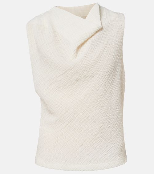 Draped knitted top