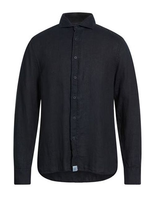 Man Shirt Midnight blue Size L Linen