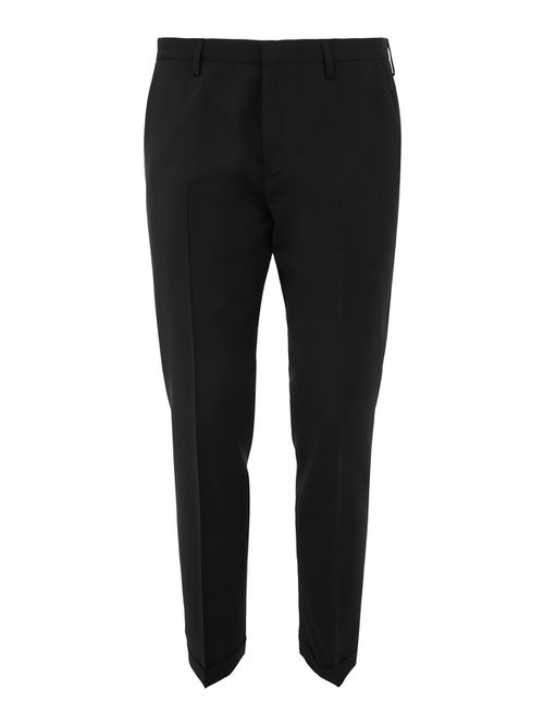 Wool blend casual trousers