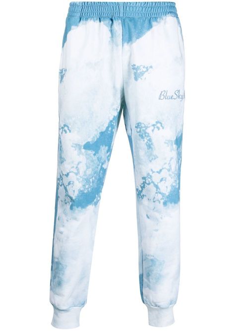 Tie-dye print track pants