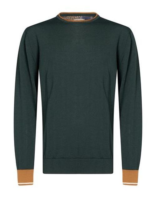 Man Sweater Green Size XXL Wool, Acrylic