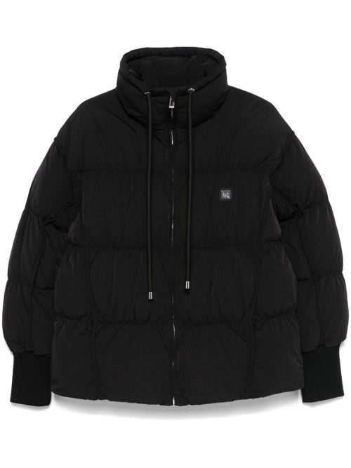 Logo-appliqué jacket - Black