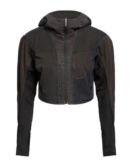 Woman Jacket Charcoal Size 1 Cotton