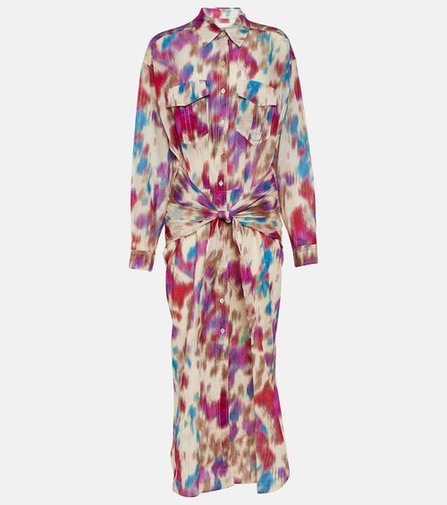 Marant Etoile Nesly printed cotton shirt dress