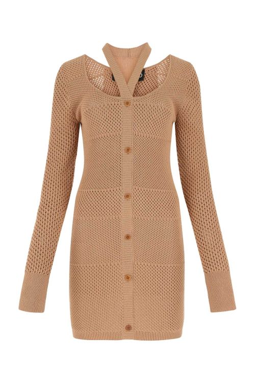 Mini Dress — Beige