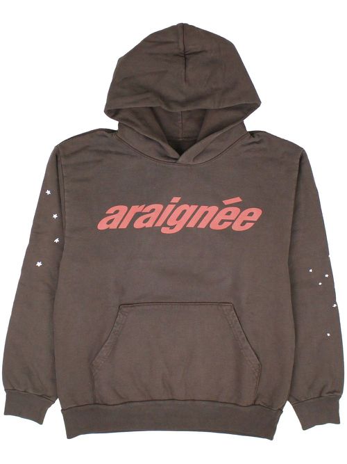 Araignee cotton hoodie - Brown