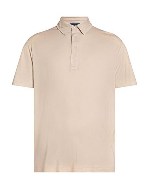 Man Polo shirt Beige Size L Cotton, Lyocell