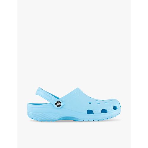 Mens Arctic Blue Classic Logo-embellished Rubber Clogs
