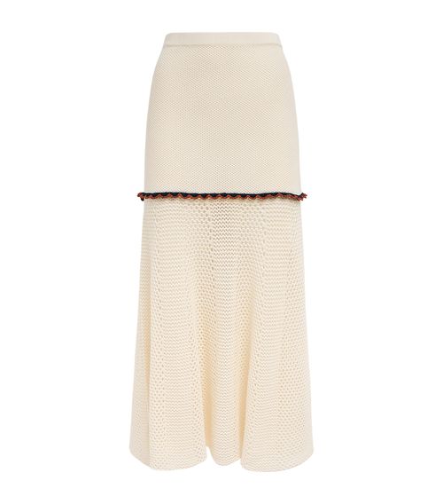 Crochet Mural Maxi Skirt