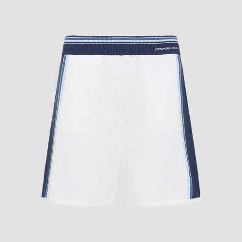 Mesh Stripe Bermuda Shorts