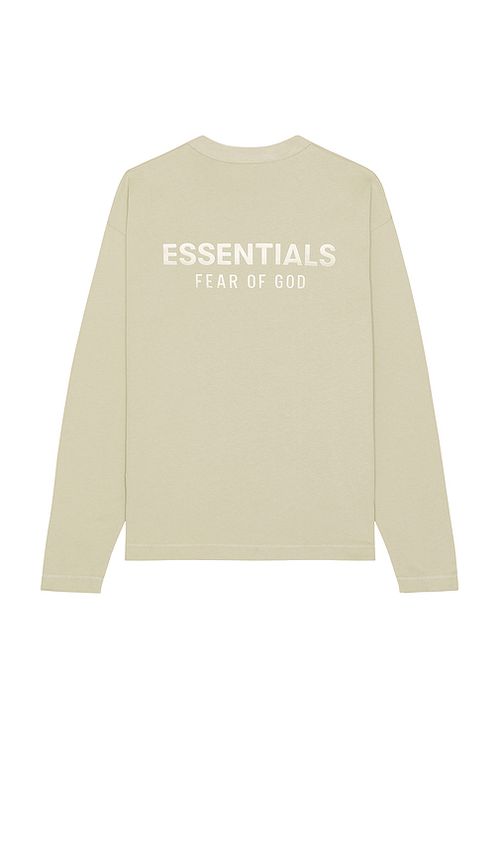 Fear of God ESSENTIALS Classic Fit Long Sleeve Tee in Grey. - XL/1X also in