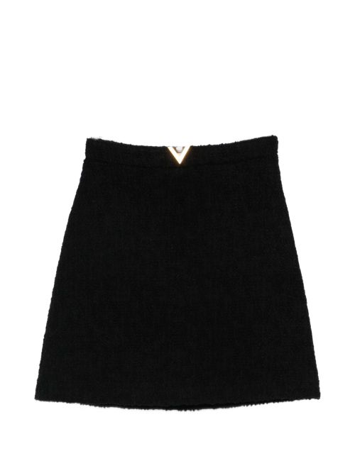 VLogo Signature wool skirt