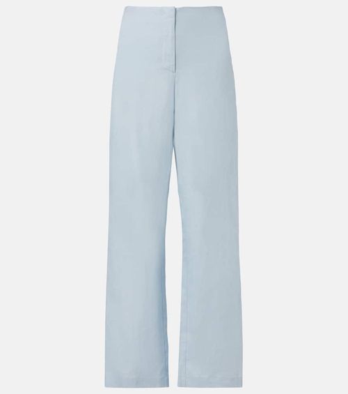 Lulea high-rise linen wide-leg pants