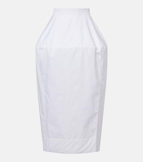 Róhe Cotton poplin midi skirt