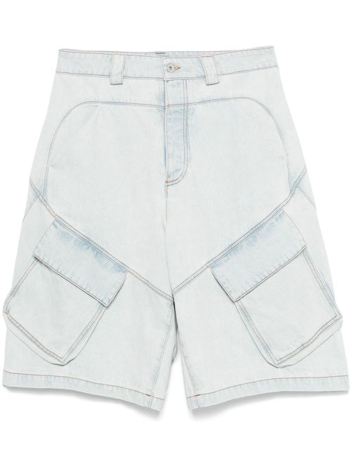 Denim cargo shorts - Blue