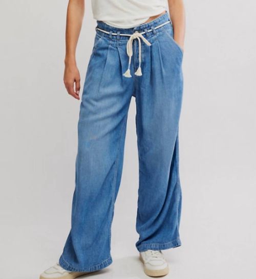Dakota Cinched Pull On Pants In Vine