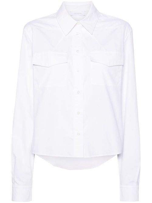 Long-sleeve cotton shirt - White