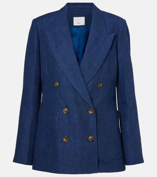 X Argent Chelsea linen denim blazer