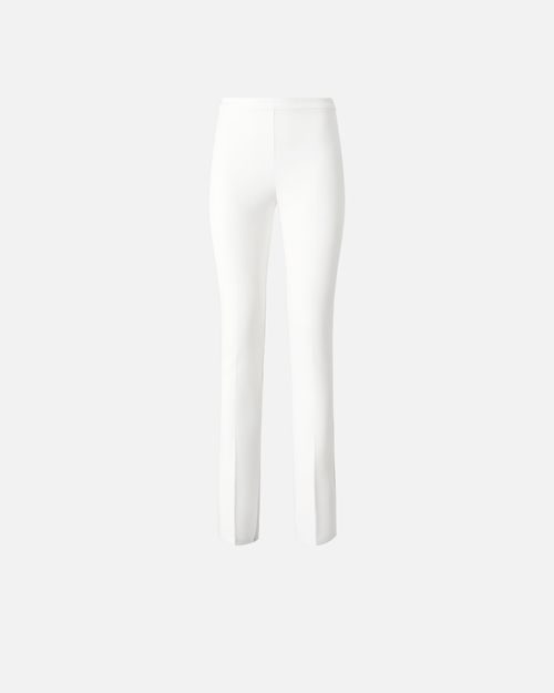 Elegant diagonal fabric trousers - 38