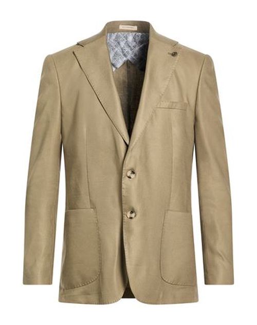 Man Blazer Khaki Size 42 Linen, EcoVero viscose, PES, Elastane