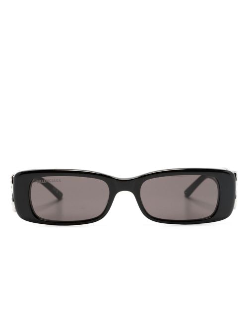Dynasty rectangle-frame sunglasses - Black