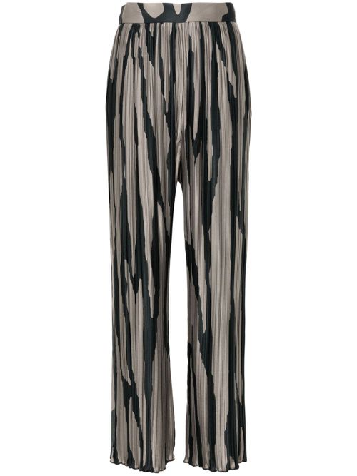 Abstract-print trousers - Grey