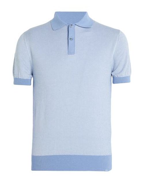 Man Sweater Light blue Size XL Cotton, Cashmere