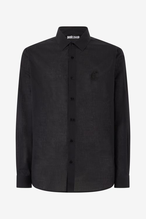 Shirt With Jc Embroidery