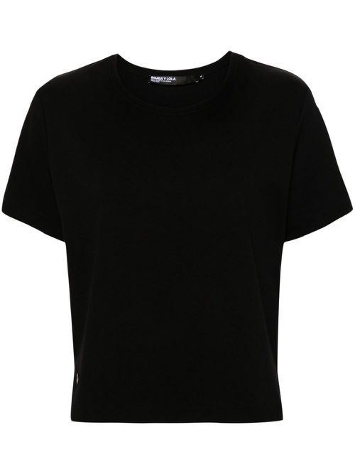Raised-seam short-sleeve T-shirt - Black
