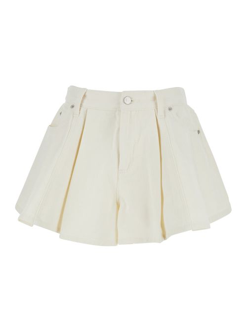 Stasia Denim Shorts — White