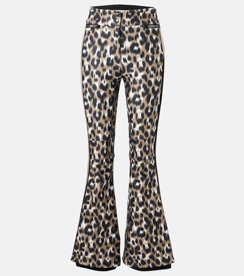 Elancia leopard-print ski pants