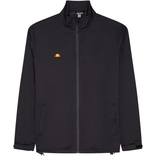 Ellesse Mens Karlia Solid Patterned Rain Jacket in Black - Sma
