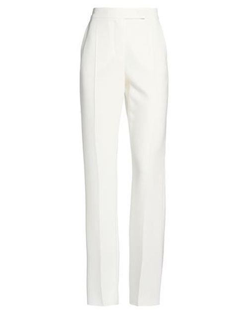 Woman Pants White Size 0 Triacetate, Polyester
