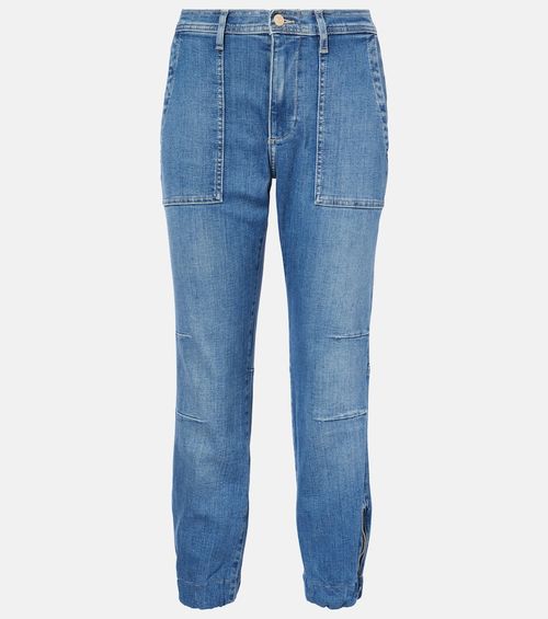 High-rise straight jeans