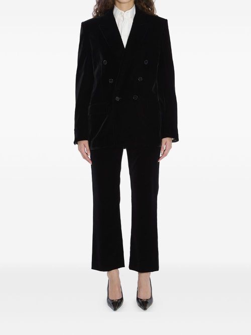 Velvet Doulbe-Breasted Jacket