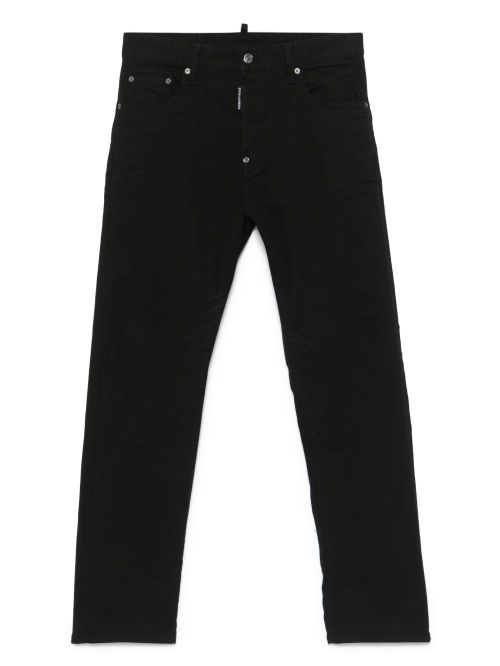 Stretch-cotton jeans - Black